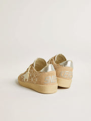 Golden Goose Ball Star in suede and Swarovski crystals with leather star and metallic heel tab