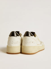 Golden Goose Women's Ball Star with ice-gray suede star and glossy black leather heel tab