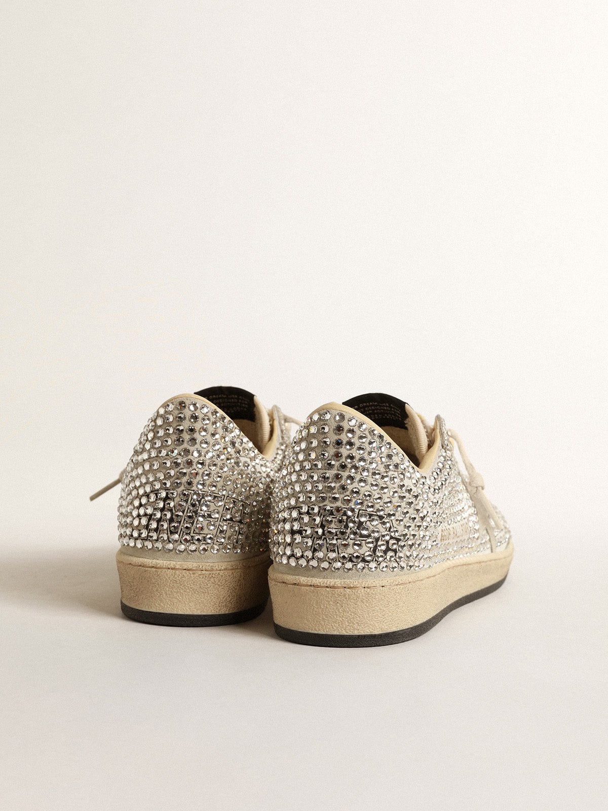 Golden Goose Women’s Ball Star  with Swarovski crystals and gray suede star