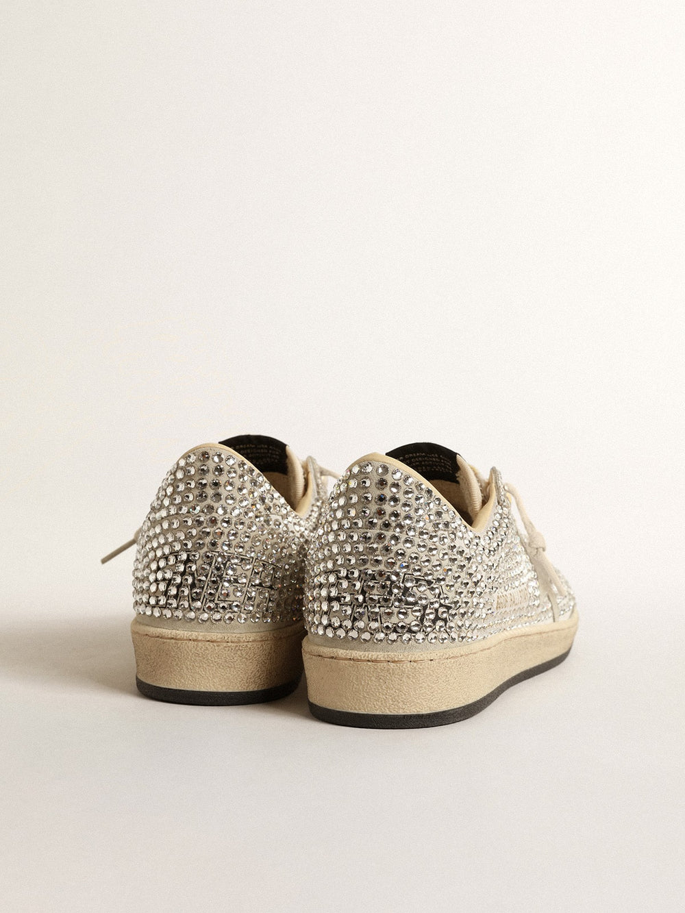 Golden Goose Women’s Ball Star  with Swarovski crystals and gray suede star