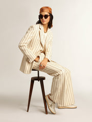Golden Goose Ball Star Sabots in nappa leather with ice-gray suede star