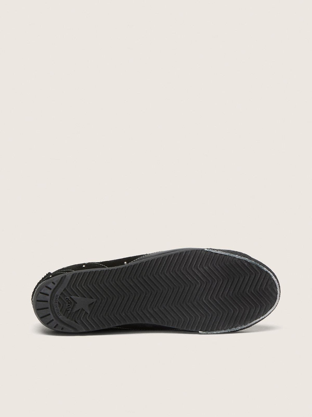 Golden Goose Women's True-Star in black suede with Swarovski crystals and black leather star