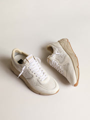 Golden Goose Women's Running Sole in mesh and white nappa
