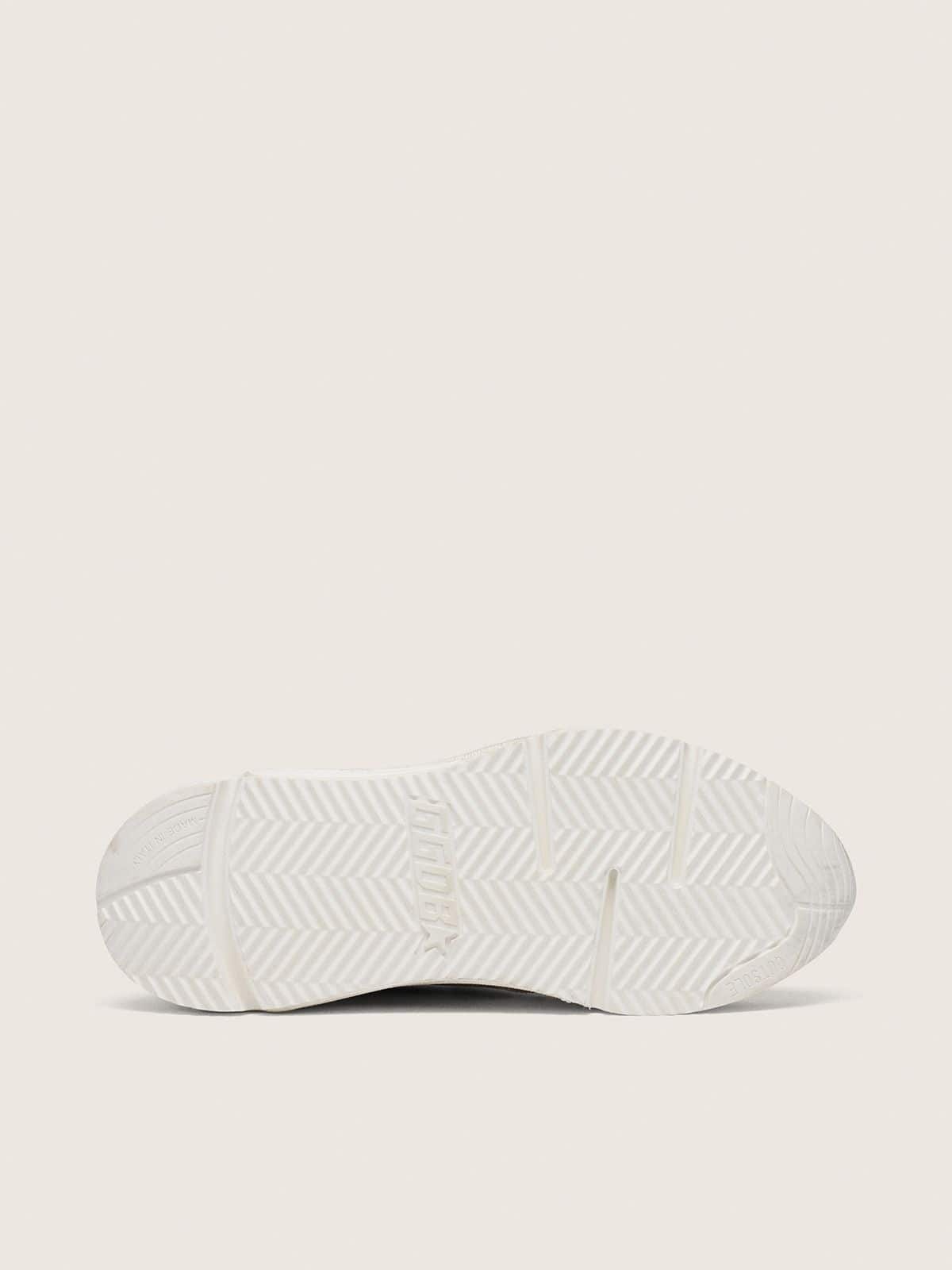 Golden Goose Women’s Running Sole in mesh and nubuck with silver metallic leather star