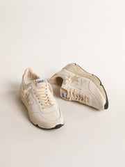 Golden Goose Women's Running Sole  in nappa with suede star and gold heel tab