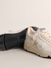 Golden Goose Women's Running Sole  in nappa with suede star and gold heel tab