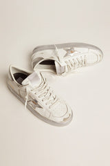 Golden Goose Stardan sneakers with silver metallic leather star and heel tab