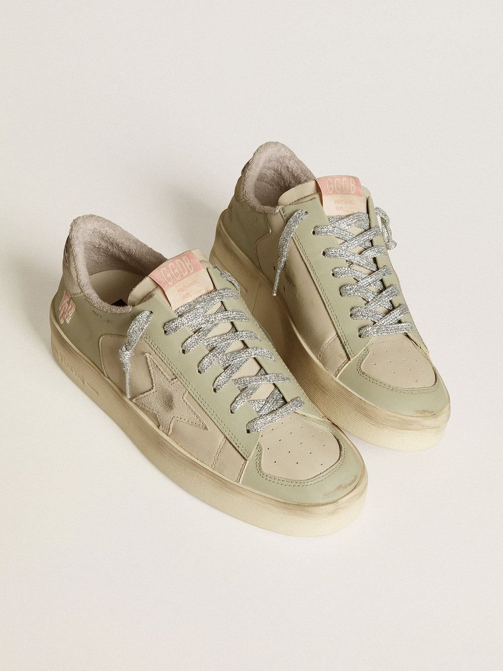 Golden Goose Stardan in nappa and leather with suede star and heel tab