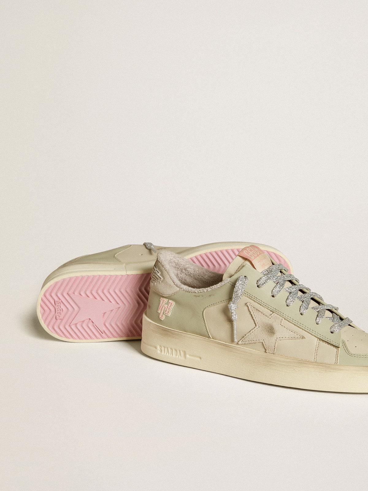 Golden Goose Stardan in nappa and leather with suede star and heel tab