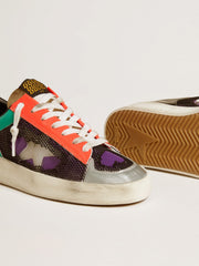 Golden Goose Women's Stardan LAB in patent leather and mesh with rubber star