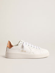 Golden Goose Women's bio-based Purestar with bronze metallic leather heel tab