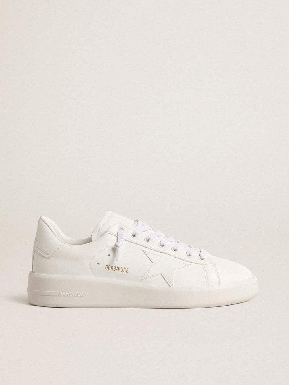 Golden Goose Women’s bio-based Purestar with white star and heel tab
