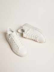 Golden Goose Women’s bio-based Purestar with white star and mirror-effect heel tab