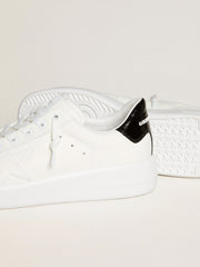 Golden Goose Women's Purestar with leather star and black patent leather heel tab
