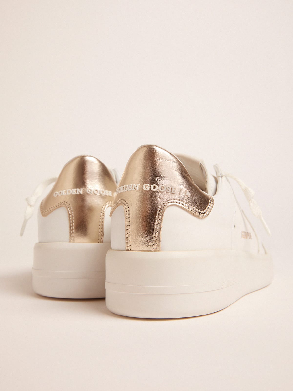 Golden Goose Women’s Purestar sneakers with gold-coloured heel tab