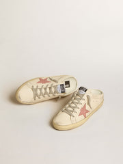 Golden Goose Women's Super-Star Sabots in nappa with pink leather star