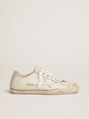 Golden Goose Women's V-Star in vintage effect leather