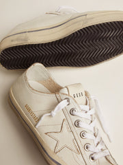 Golden Goose Women's V-Star in vintage effect leather