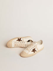 Golden Goose V-Star  in nappa with pony skin star and silver heel tab