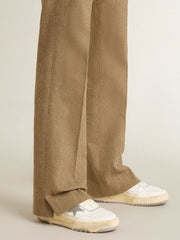 Golden Goose Women’s Forty2 with grey star and white leather heel tab