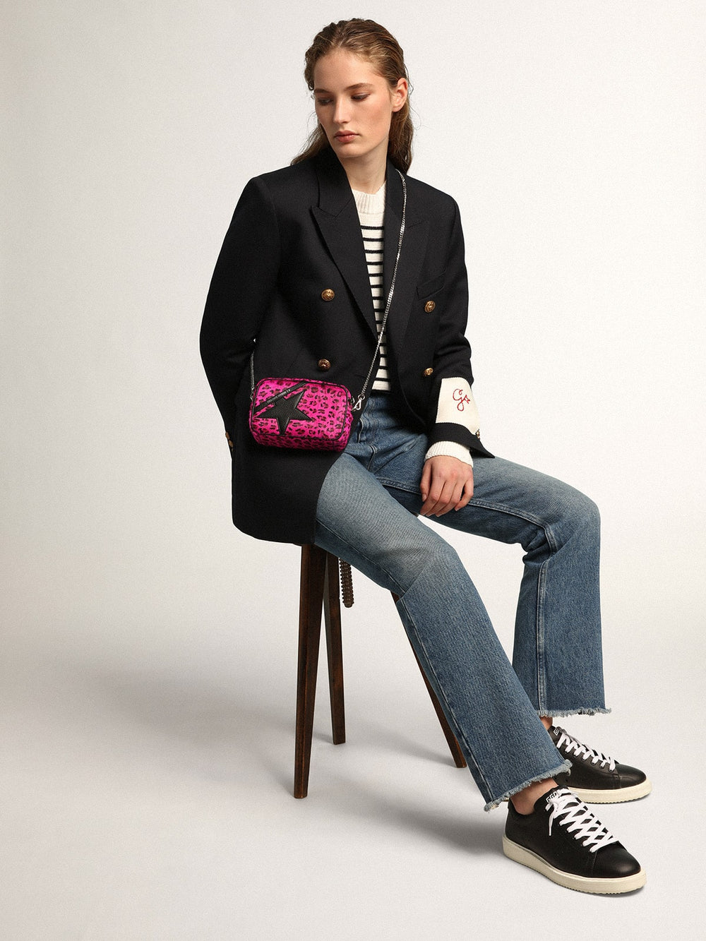 Golden Goose Starter sneakers in total black leather