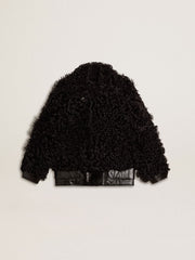 Golden Goose Women's black shearling jacket