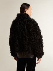 Golden Goose Women's black shearling jacket