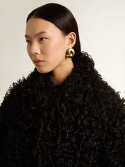 Golden Goose Women's black shearling jacket