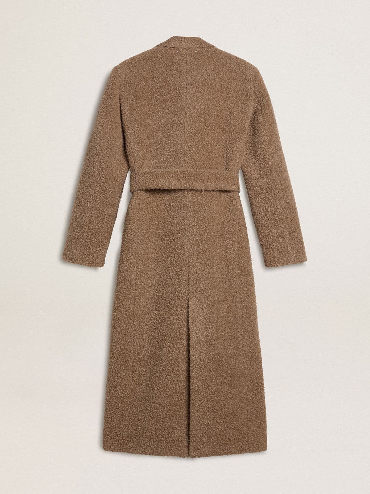 Golden Goose Women's double-breasted coat in a beige wool blend