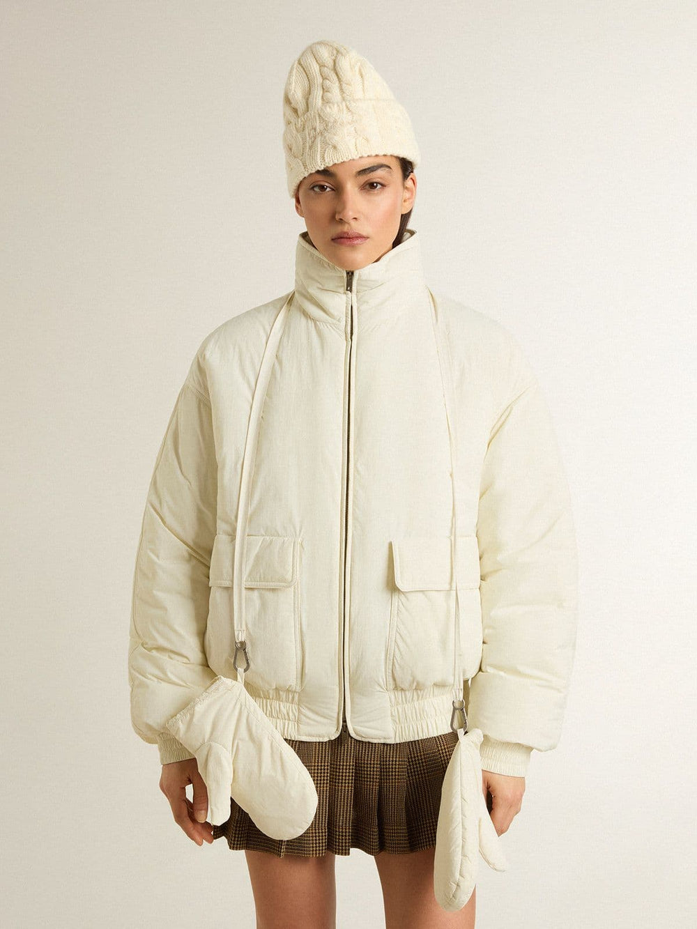 Golden Goose Women’s cream padded jacket