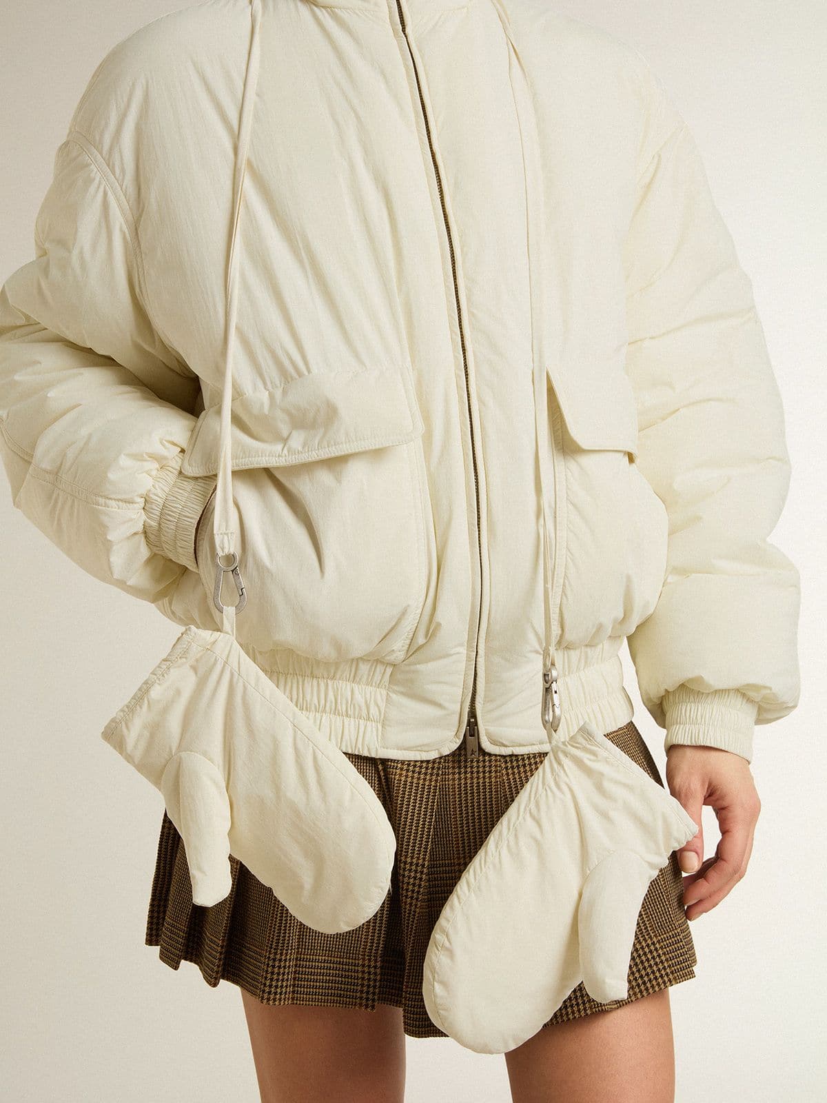 Golden Goose Women’s cream padded jacket