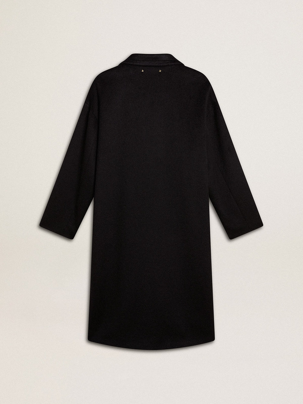 Golden Goose Women's single-breasted black cocoon coat