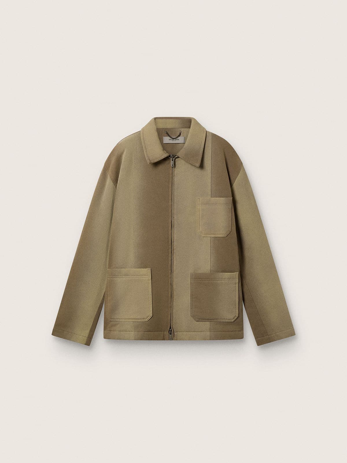 Golden Goose Unisex padded jacket in shades of khaki