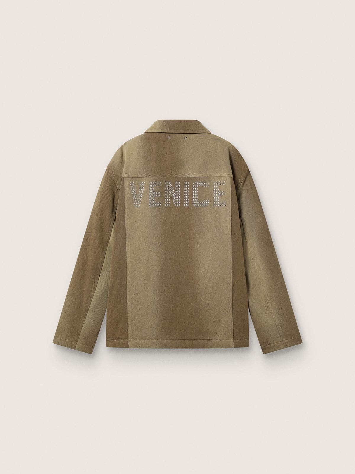 Golden Goose Unisex padded jacket in shades of khaki
