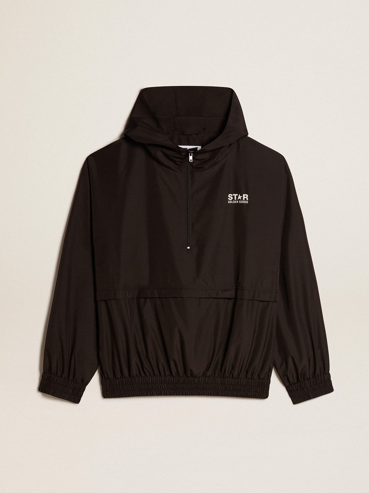 Golden Goose Black windbreaker with hood