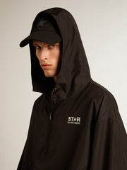 Golden Goose Black windbreaker with hood