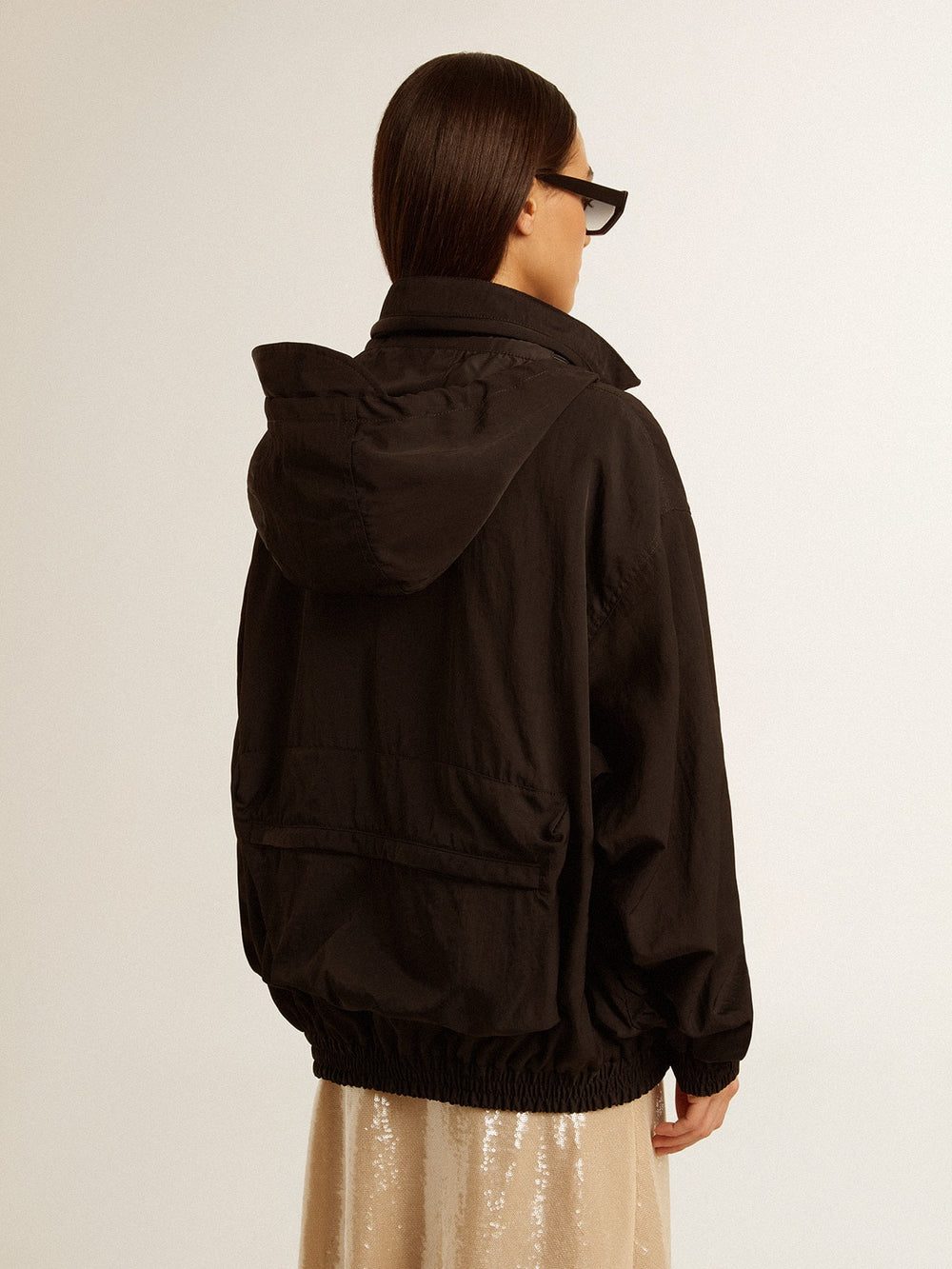Golden Goose Black multi-pocket windcheater