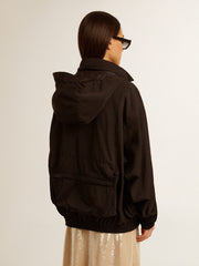Golden Goose Black multi-pocket windcheater