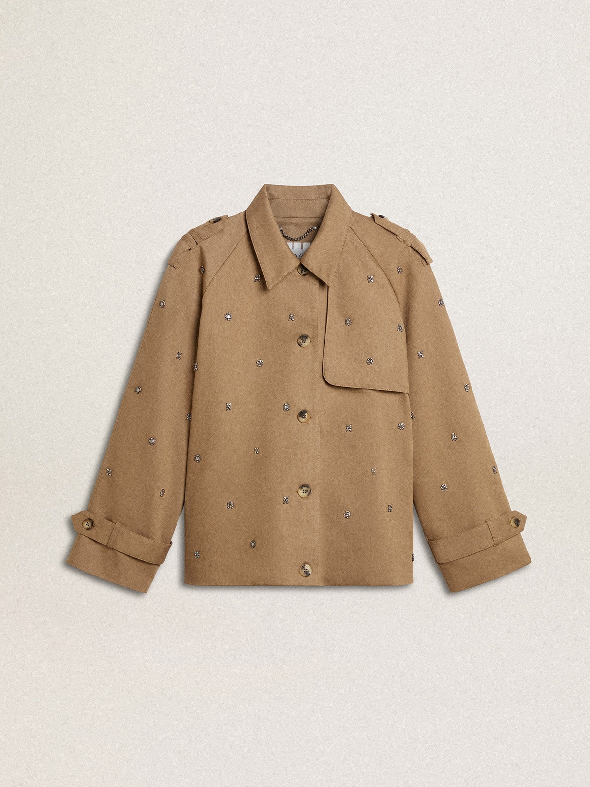 Golden Goose Women's oversized trench coat with crystals