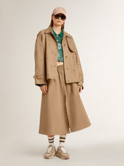 Golden Goose Women's oversized trench coat with crystals
