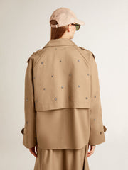 Golden Goose Women's oversized trench coat with crystals
