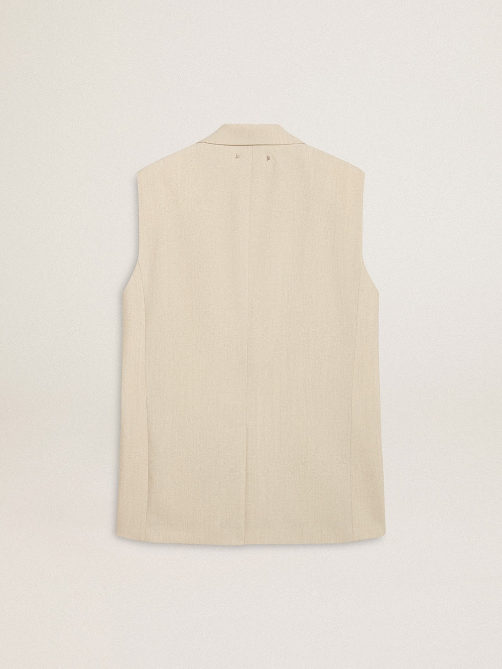 Golden Goose Women's khaki wool blend vest jacket