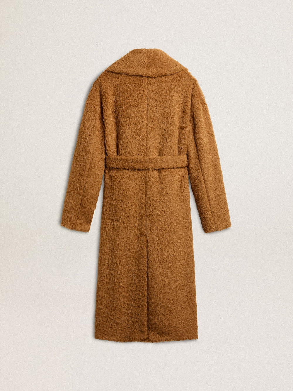 Golden Goose Women's coat with shawl collar in tobacco