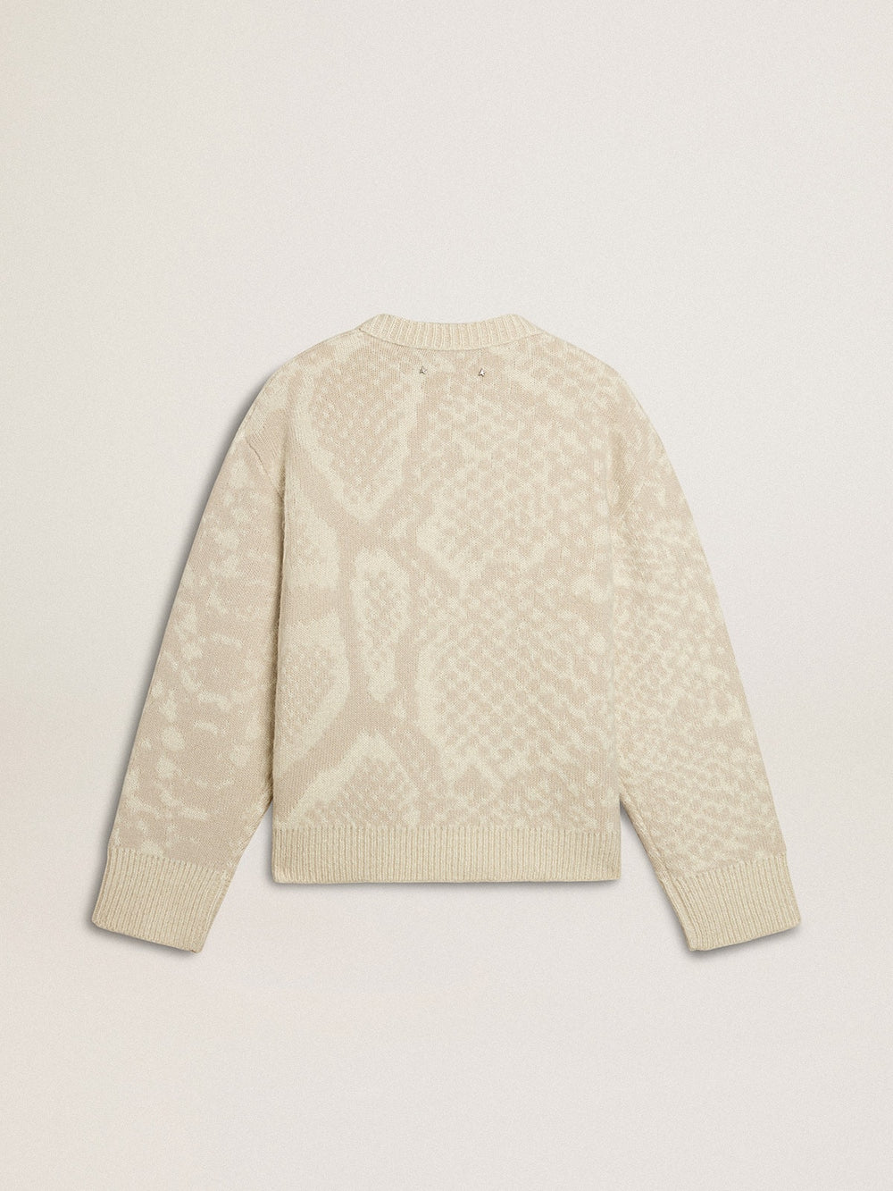 Golden Goose Women’s beige CNY sweater with patterns
