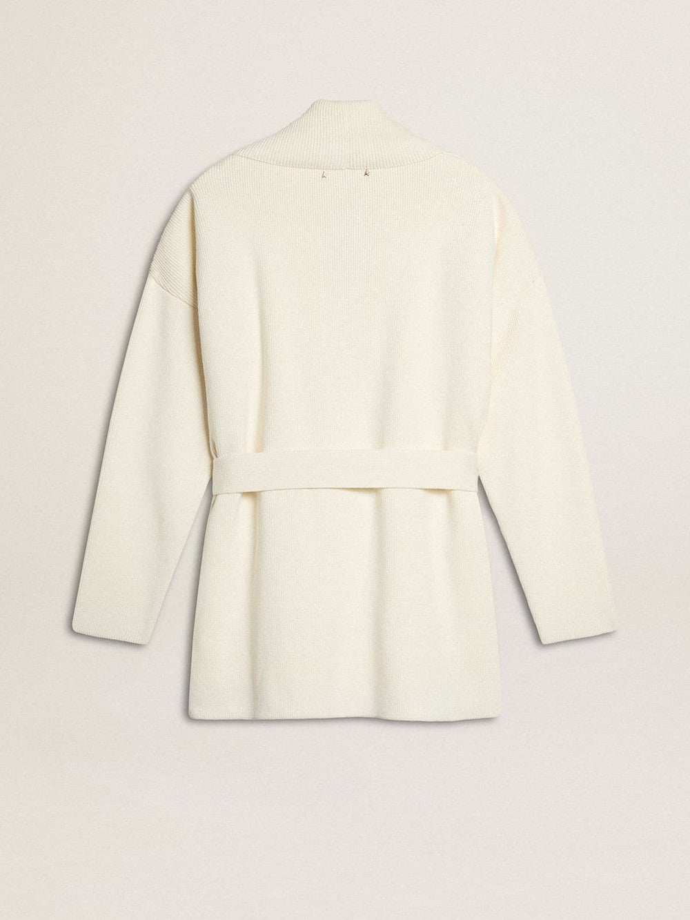Golden Goose Women's cream-colored cotton cardigan with floral embroidery