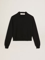 Golden Goose Women’s round-neck sweater in dark blue cotton