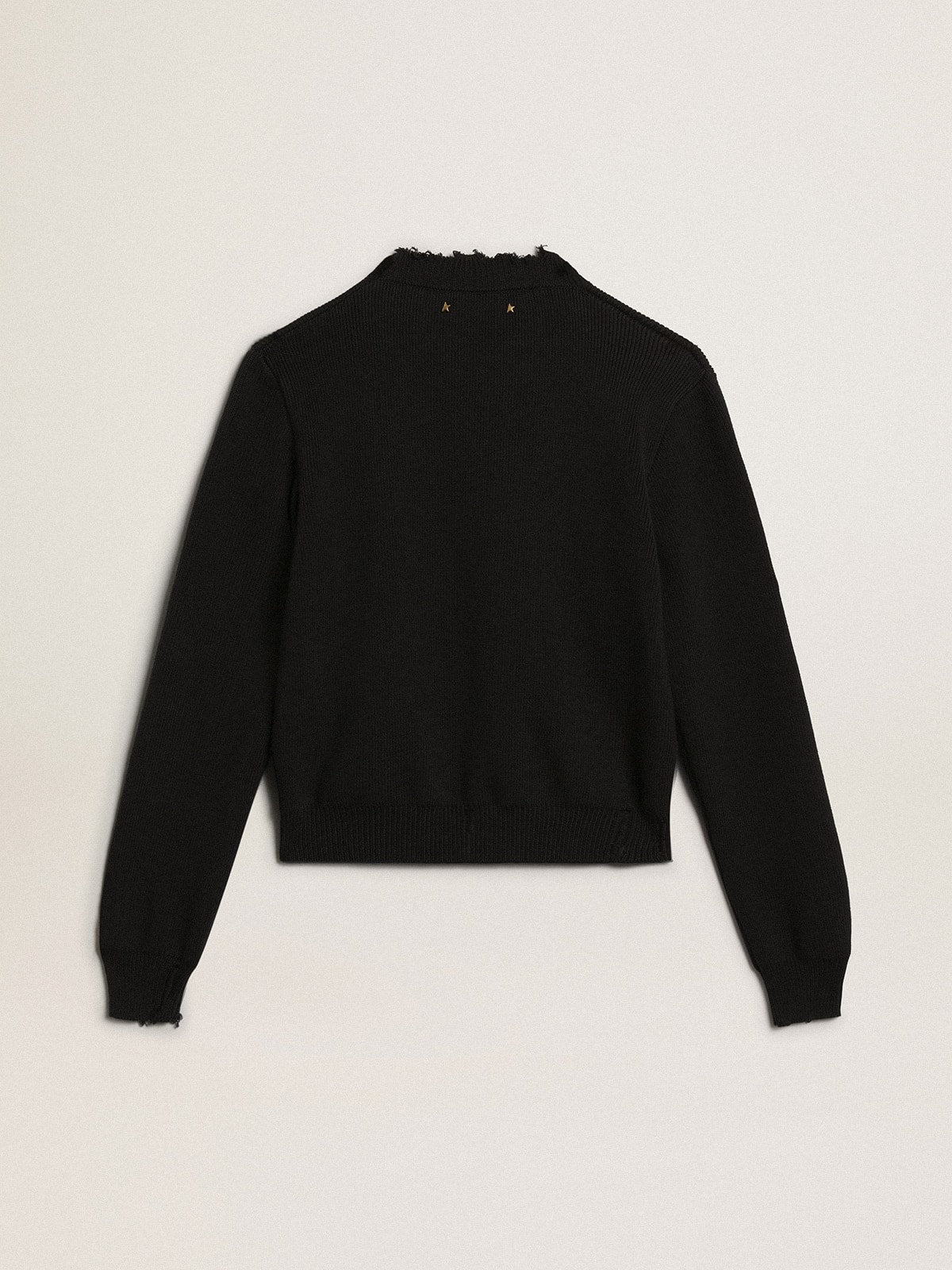 Golden Goose Women’s round-neck sweater in dark blue cotton