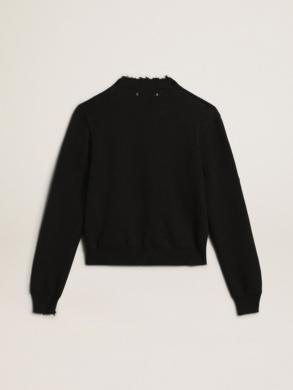 Golden Goose Women’s round-neck sweater in dark blue cotton