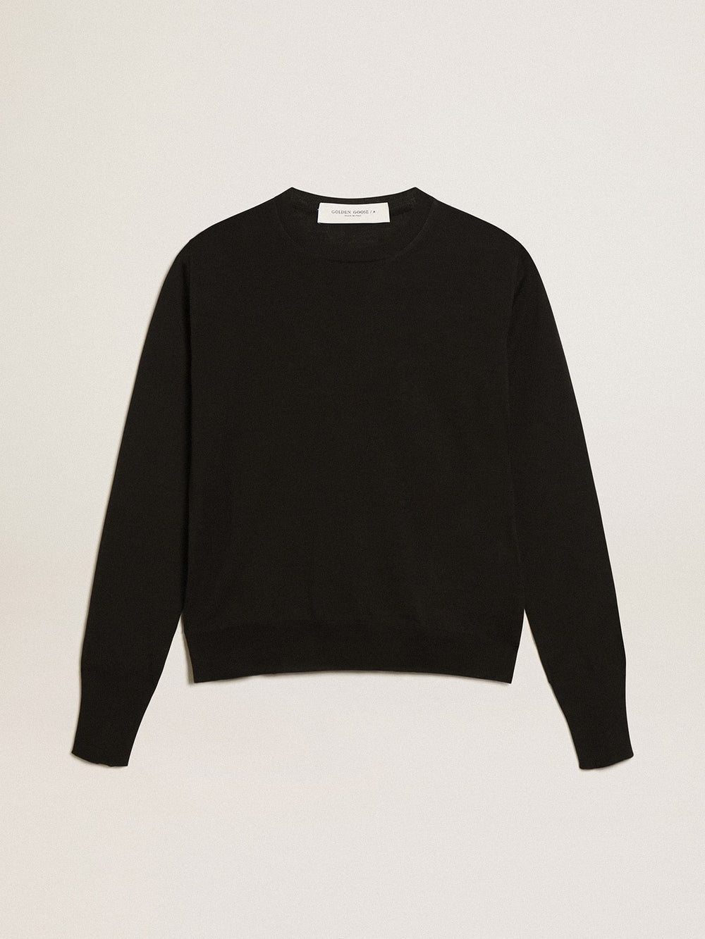 Golden Goose Women's round-neck sweater in black wool
