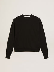 Golden Goose Women's round-neck sweater in black wool